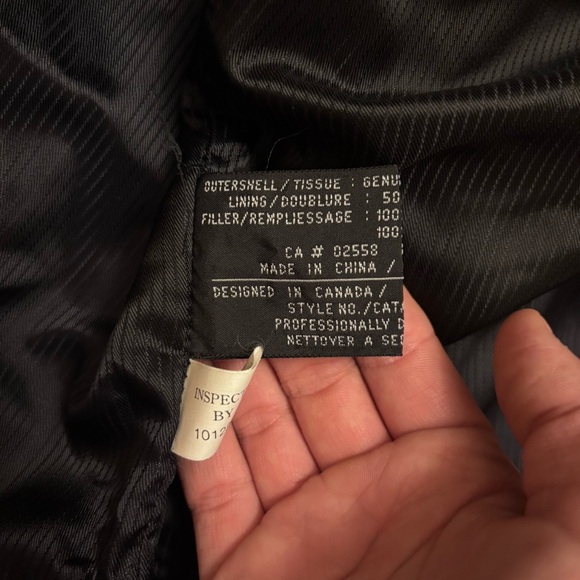 90’s Vintage Danier women Black Leather Field with detachable insulated lining - Picture 4 of 6